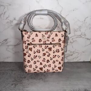 NWT ❤️ Coach Mini Rowan File Bag With Rose Print